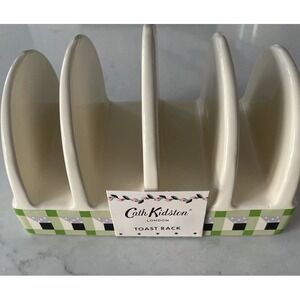 Cath‎ Kidston Christmas Dolls House Toast Rack-Stoneware-Spice Village Theme-NEW
